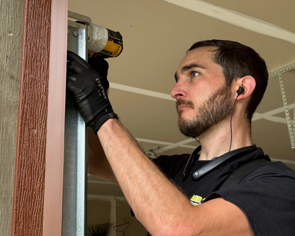 garage door track replacement
